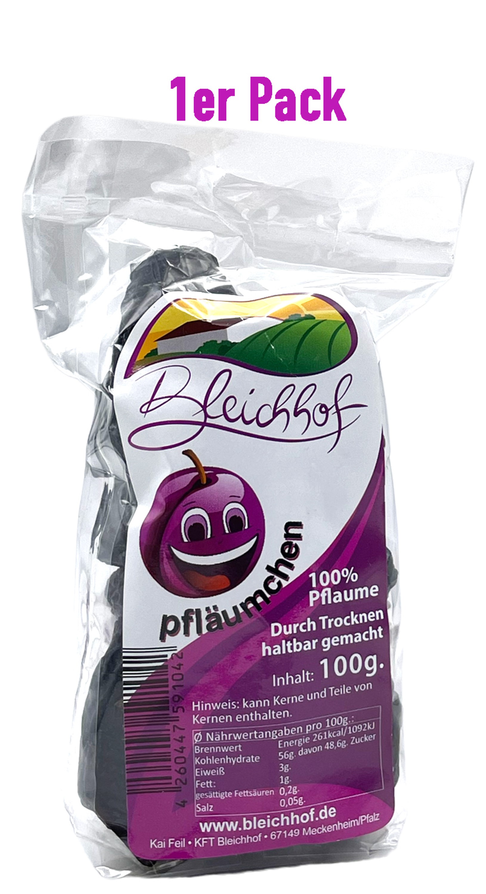 BLEICHHOF® Getrocknete Pflaumen - Trockenfrüchte, vegan (1x100g) BLEICHHOF® Getrocknete Pflaumen - Trockenfrüchte, vegan (1x100g)