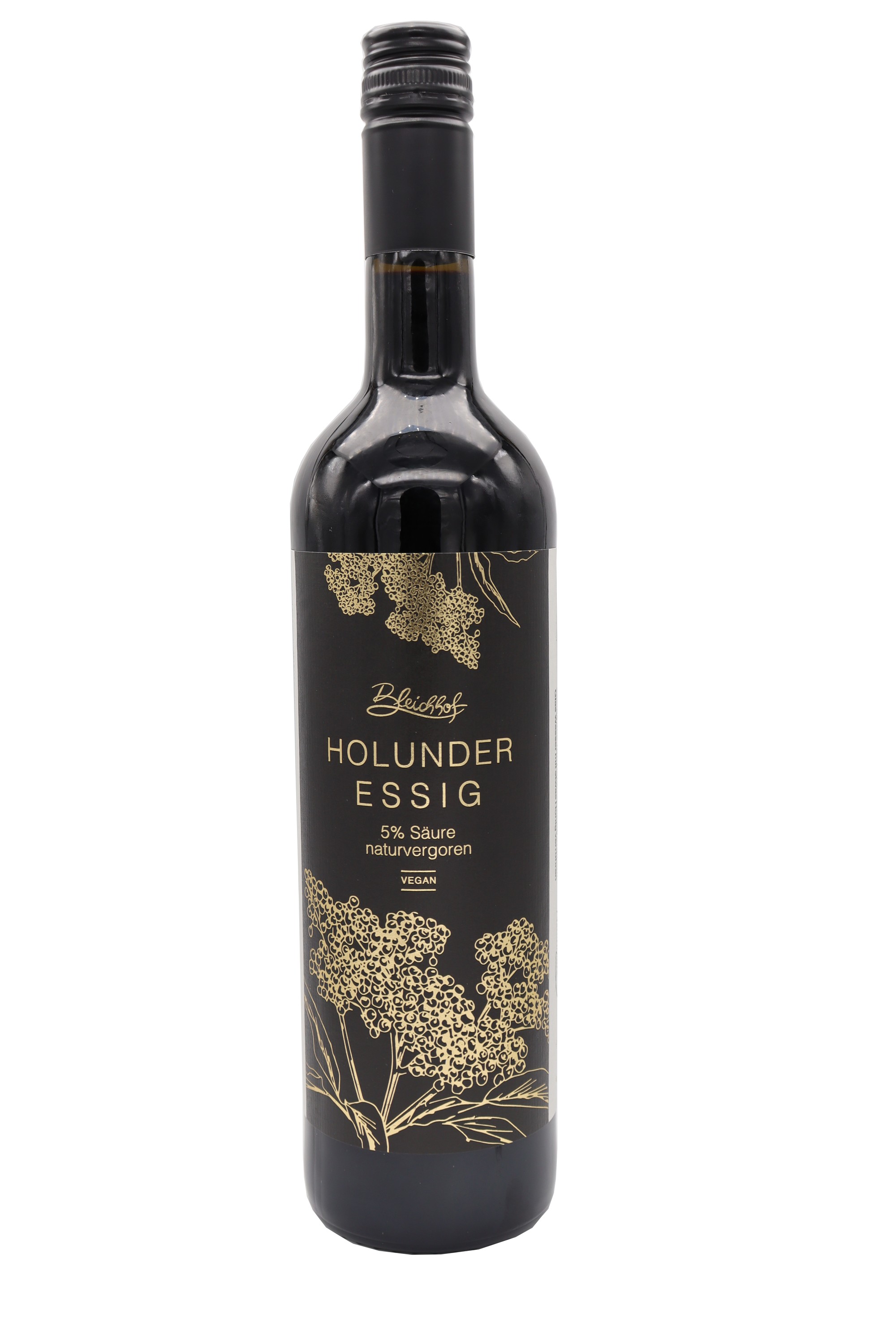 BLEICHHOF® Holunder Essig 0,75l (1x 0,75l) | 5% Säure, naturvergoren | vegan BLEICHHOF® Holunder Essig 0,75l (1x 0,75l) | 5% Säure, naturvergoren | vegan
