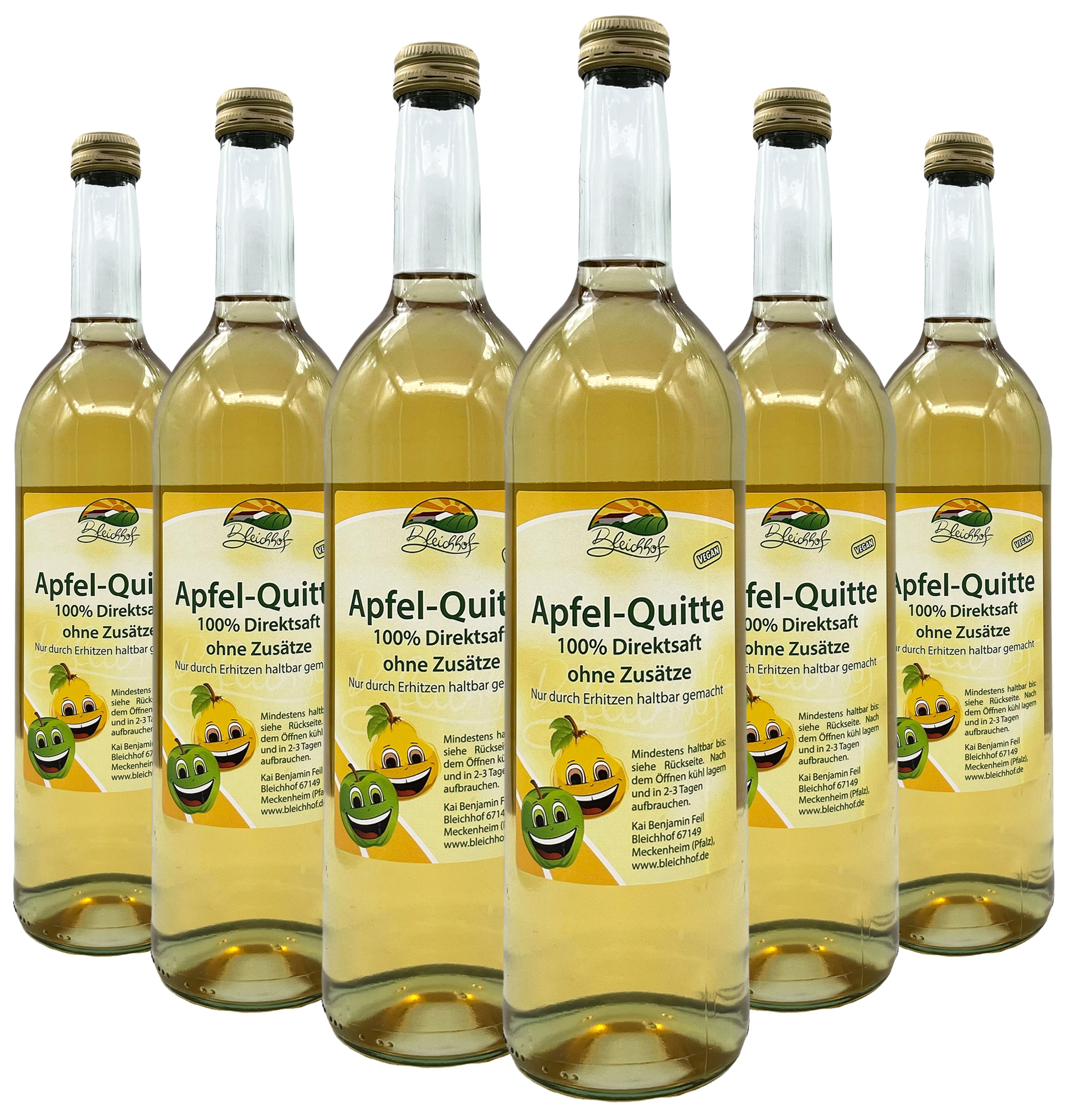 BLEICHHOF® Apfel-Quitten - Direktsaft, vegan (6x0,72l) BLEICHHOF® Apfel-Quitten - Direktsaft, vegan (6x0,72l)
