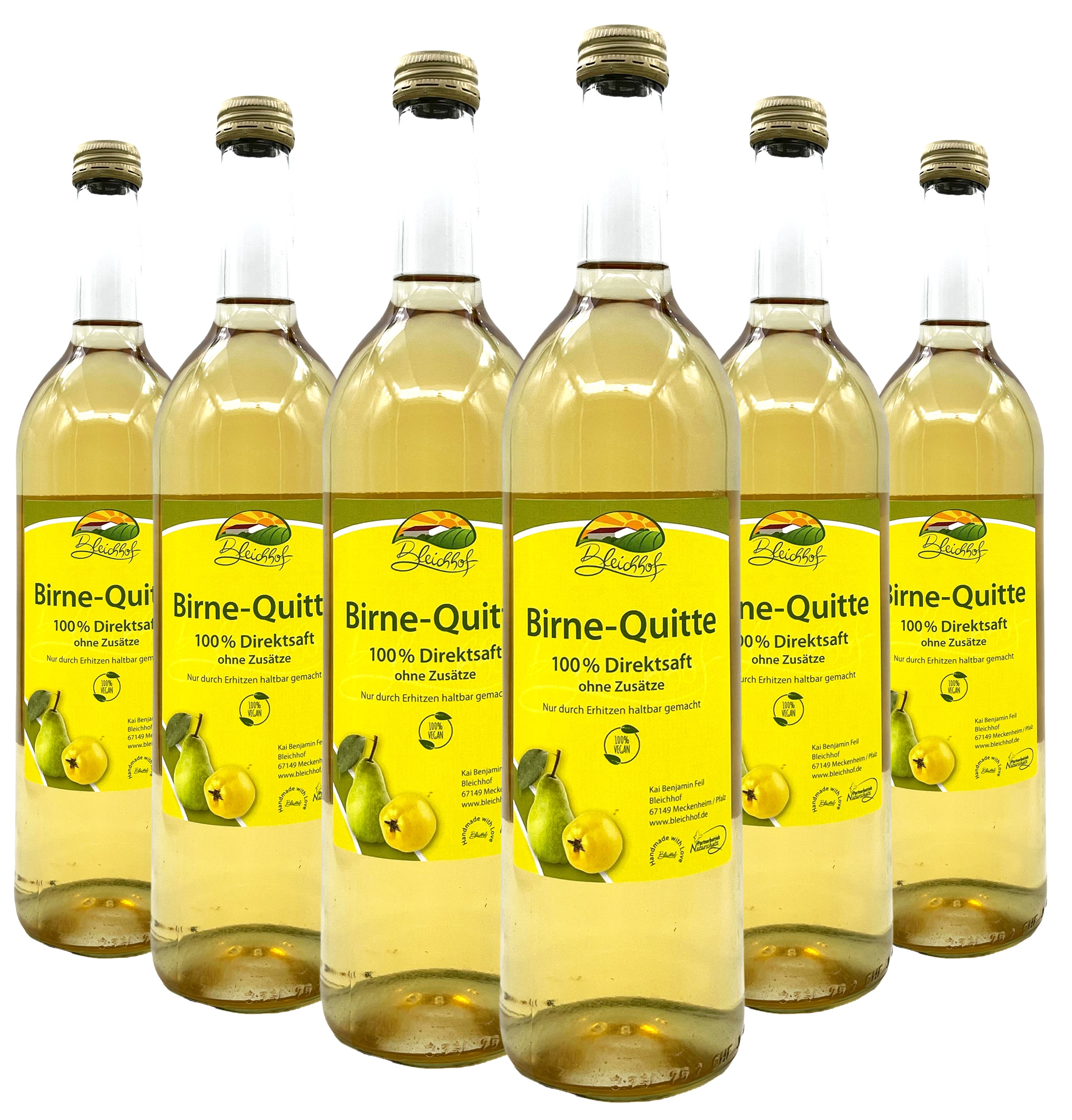 BLEICHHOF® Birnen-Quitten Saft – Direktsaft, vegan (6x0,72l) BLEICHHOF® Birnen-Quitten Saft – Direktsaft, vegan (6x0,72l)