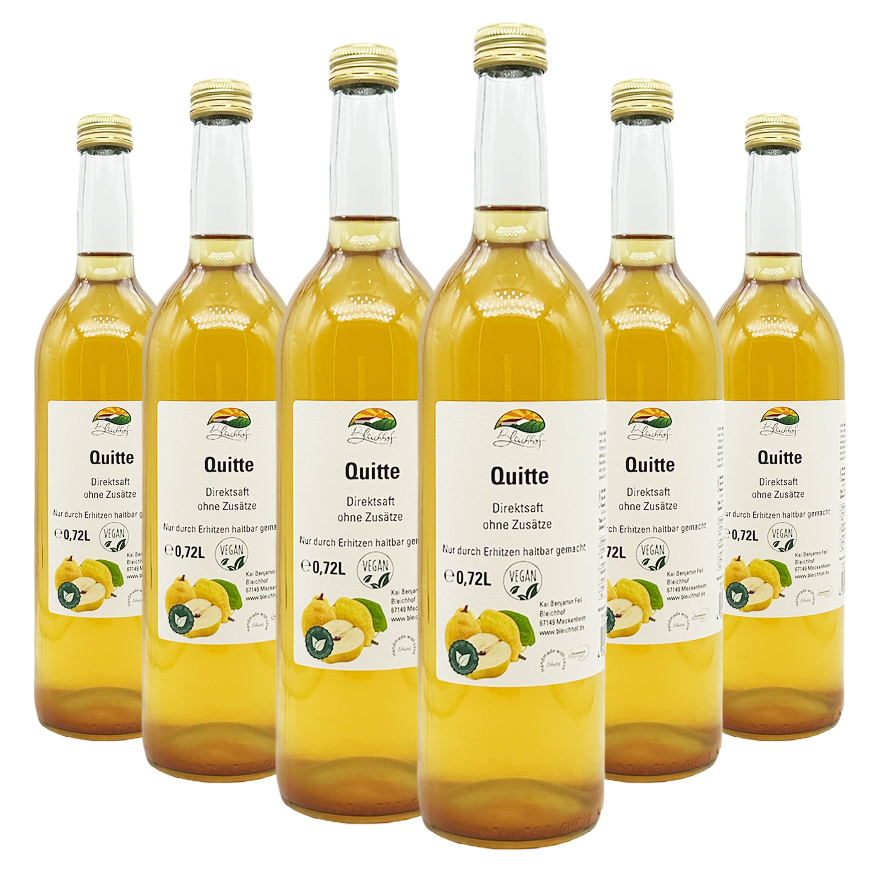 BLEICHHOF® Quince juice - direct juice, vegan (6x0.72l) BLEICHHOF® Quince juice - direct juice, vegan (6x0.72l)
