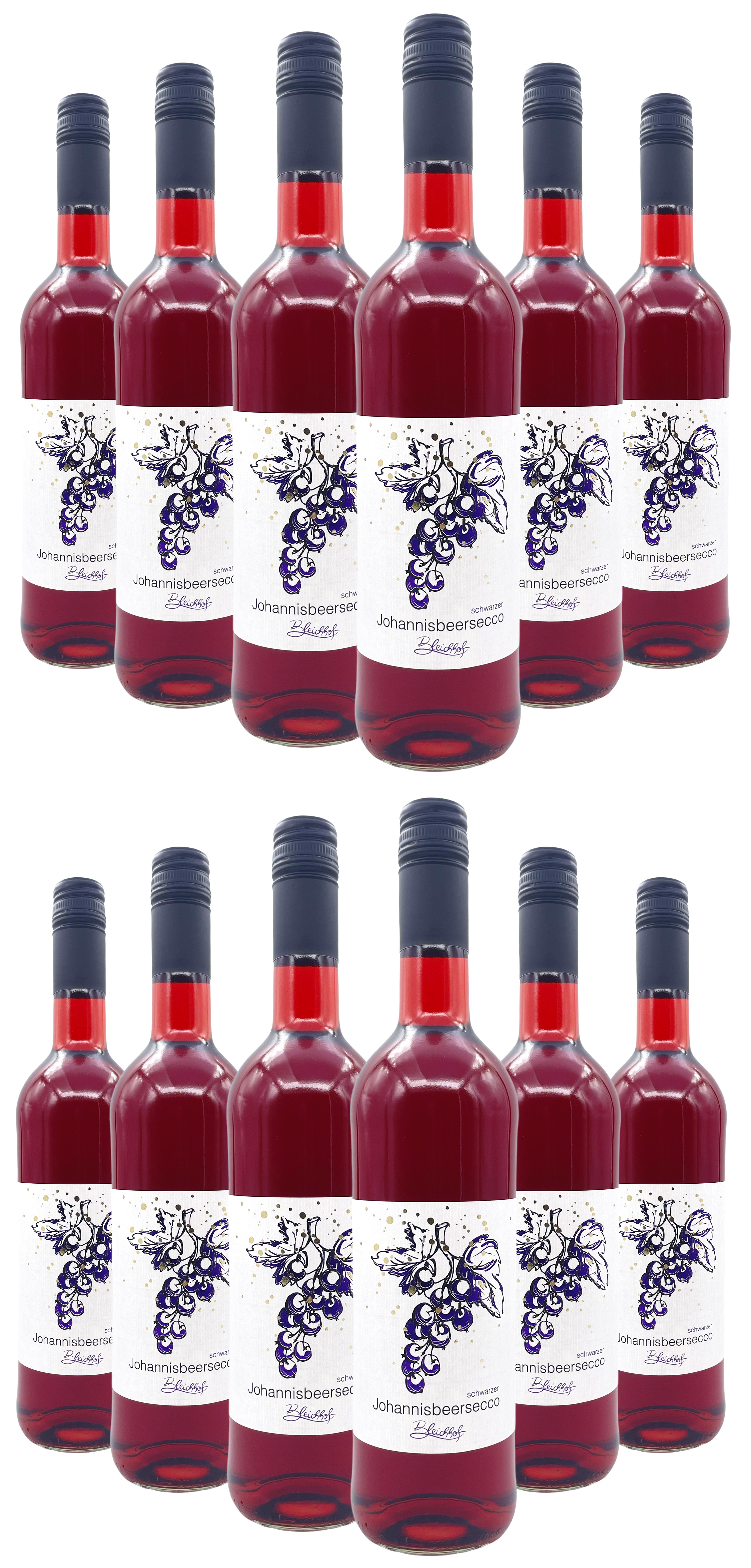 BLEICHHOF® Johannisbeersecco schwarz 10,0% vol. (12x 0,75l) BLEICHHOF® Johannisbeersecco schwarz 10,0% vol. (12x 0,75l)