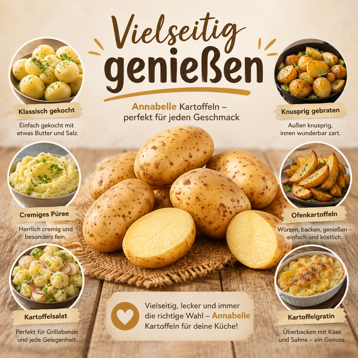 BLEICHHOF® 12,5kg Annabelle Kartoffeln aus der Pfalz - Sorte: Annabelle festkochend Salatkartoffel, Ernte 2026