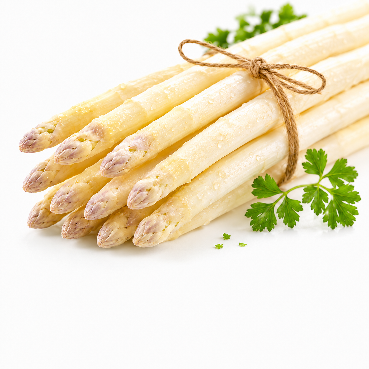 Bleichhof Bleichspargel (geschält und vakuumiert) - besonders lecker » aus eigenem Anbau « 100% naturbelassen - Premium-Qualität - erstklassiges gesundes Gemüse - violette Spitzen - 2 kg