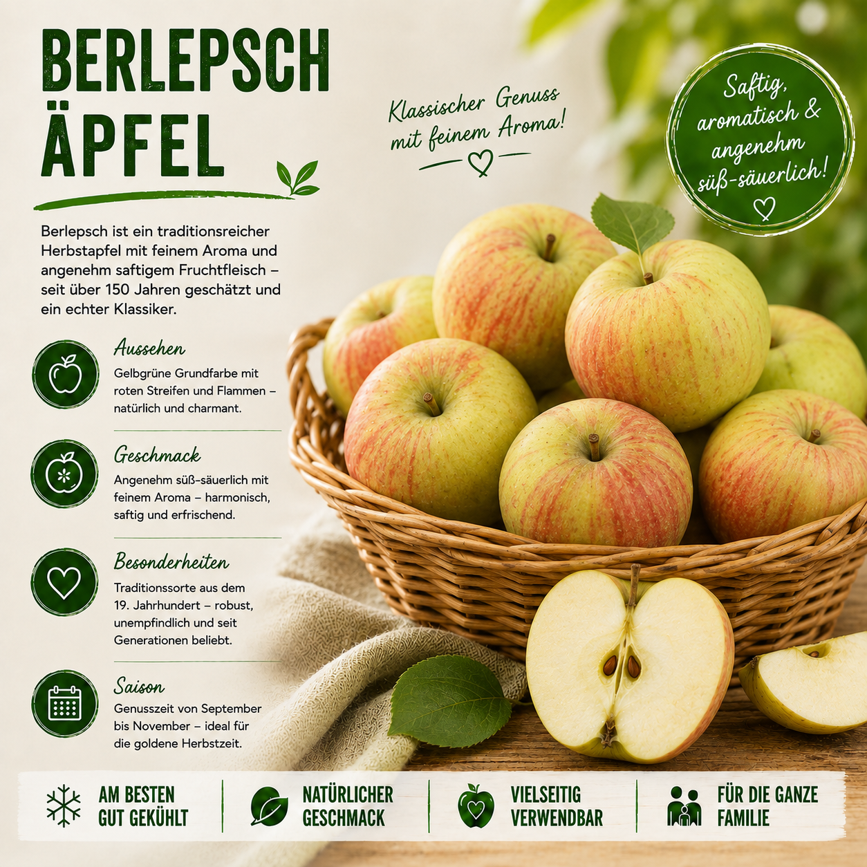 BLEICHHOF® Berlepsch apples - fresh & crisp from the Palatinate (10kg)