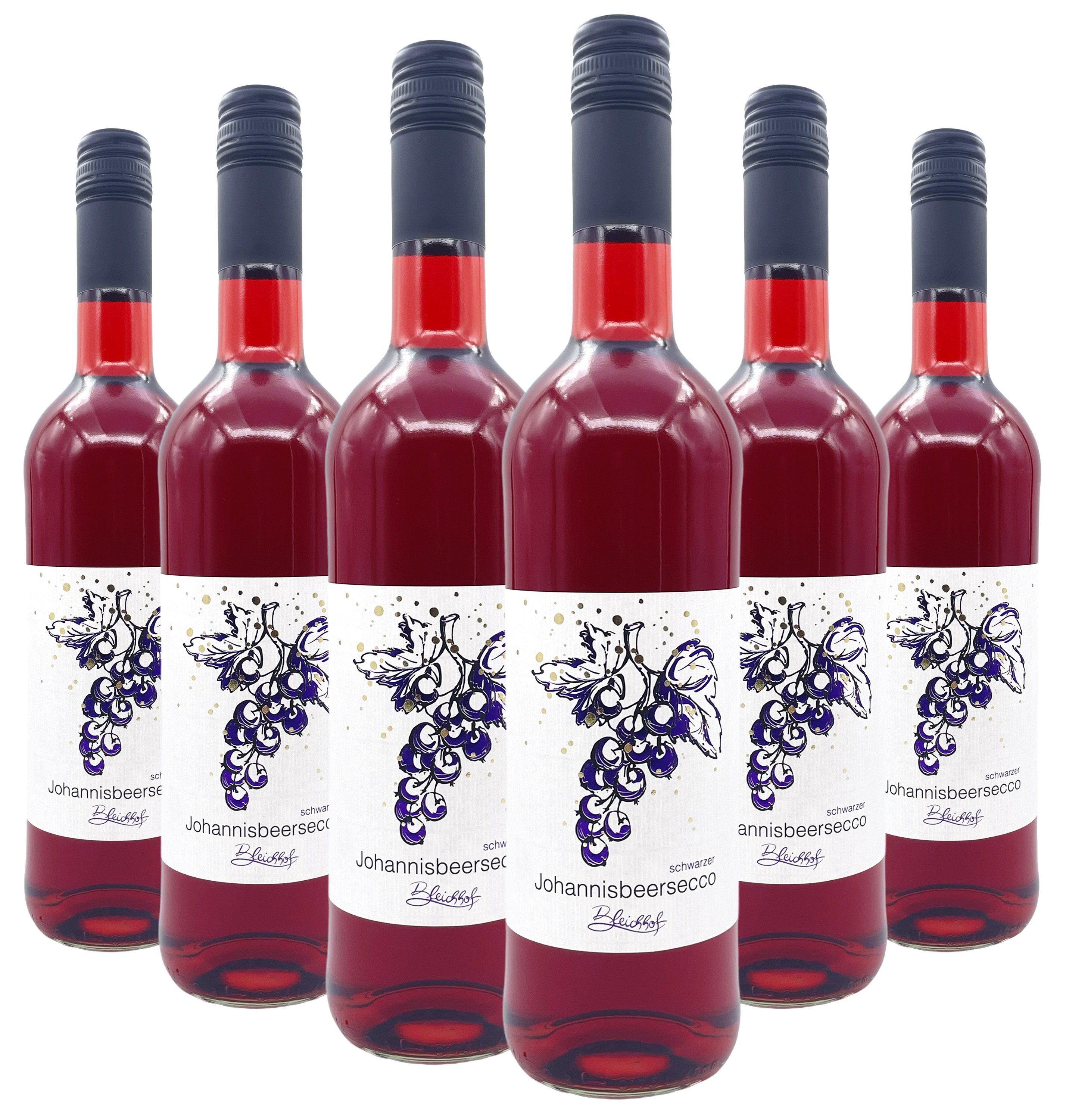 BLEICHHOF® Johannisbeersecco schwarz 10,0% vol. (6x 0,75l) BLEICHHOF® Johannisbeersecco schwarz 10,0% vol. (6x 0,75l)
