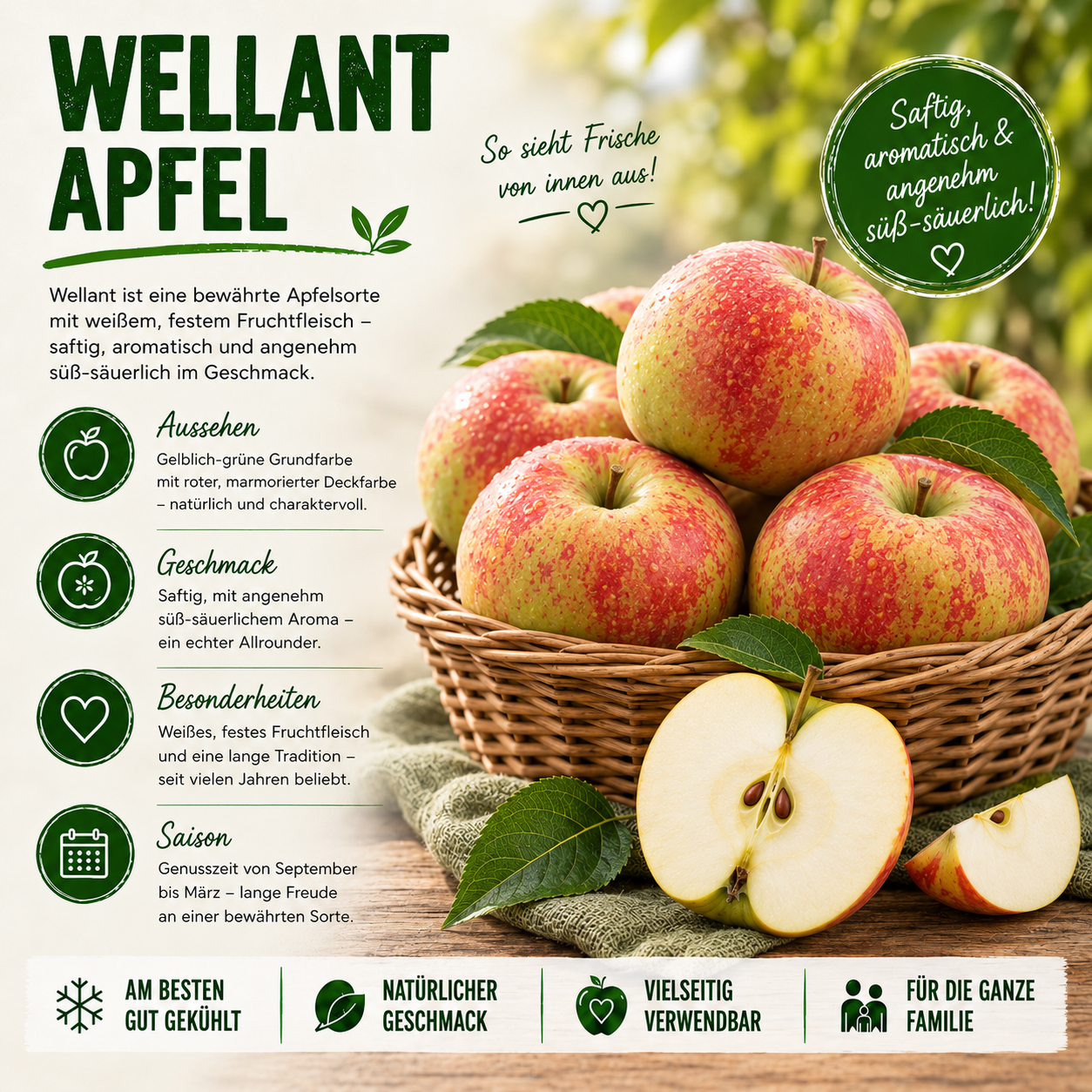 BLEICHHOF® Apples Wellant- fine-sour variety, from the Palatinate, new harvest (10kg)